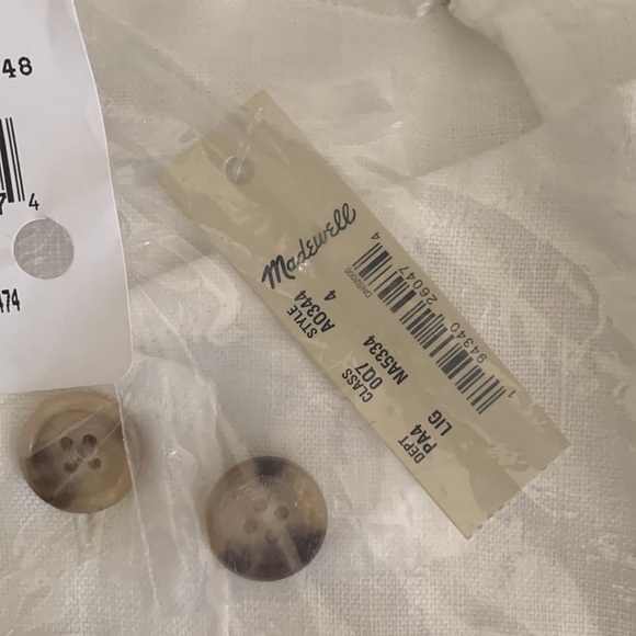 Madewell Line-blend Cami Button-Front Midi Dress - Picture 9 of 9